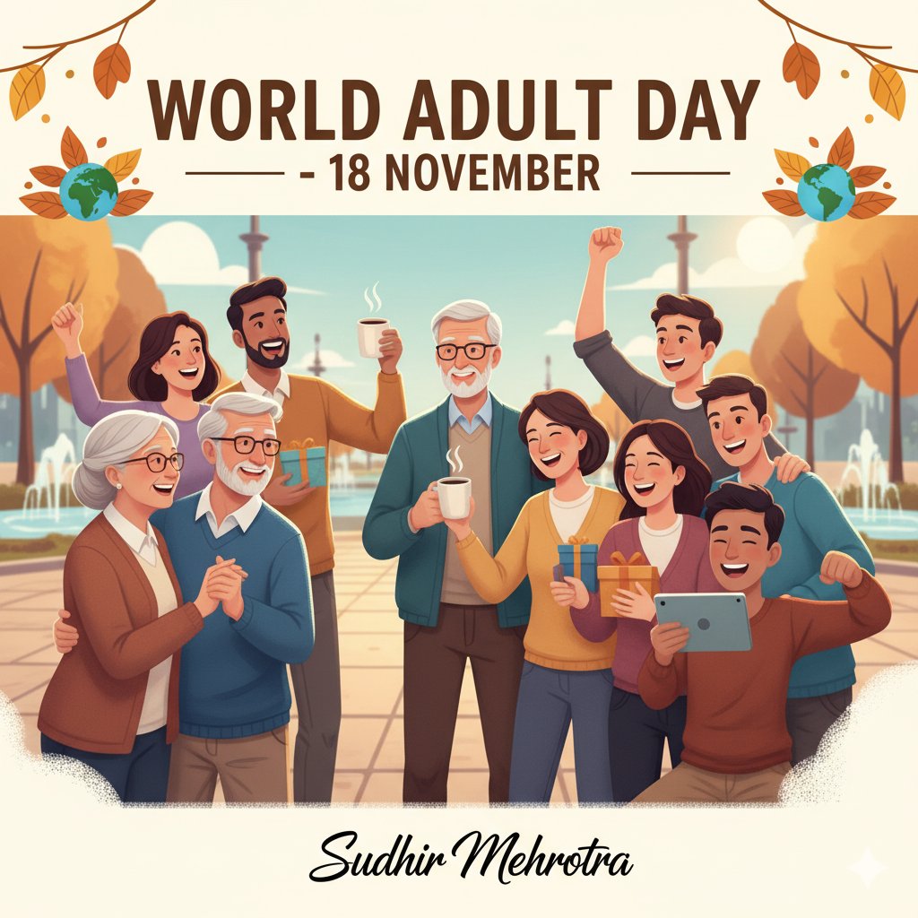 SudhirSudhirsdl's tweet image. विश्व वयस्क दिवस की हार्दिक शुभकामनाएं 🌹