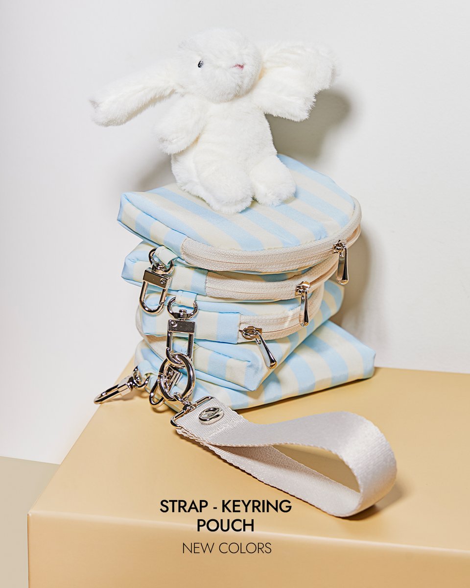 Highloop_JP's tweet photo. 🌟25SS COLLECTION🌟
『Strap-Keyring Pouch』🐰

キュートでヒップなパターンで再登場！💖
ストラップキーリングポーチの新色、
ぜひチェックしてね🥰

#HIGHLOOP #ハイループ #キーリング #キーリングポーチ #keyring #ギフト #バニー https://t.co/p7jEWHXHLk