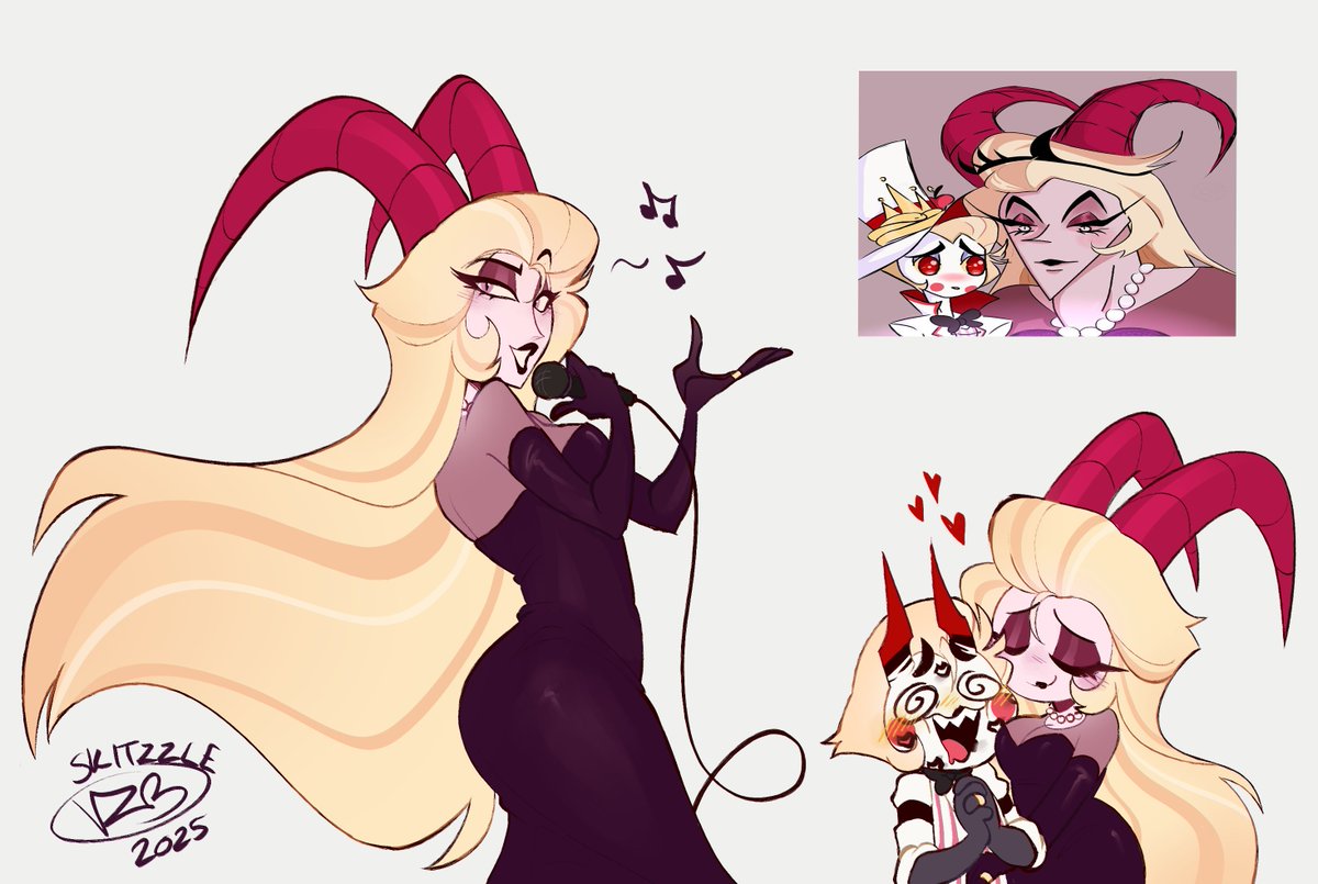 skitzzle's tweet photo. some #Lucililith bc idk i was thinking about them,, wife wife wife wife #hazbinhotellucifer #hazbinhotellilith https://t.co/IuCdhHVwRz