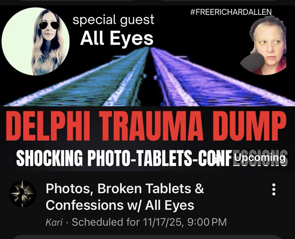 alleyesondelphi's tweet image. Talkin Delphi and Richard Allen in about 30 min ✨

youtube.com/live/HsPGtdXxR…