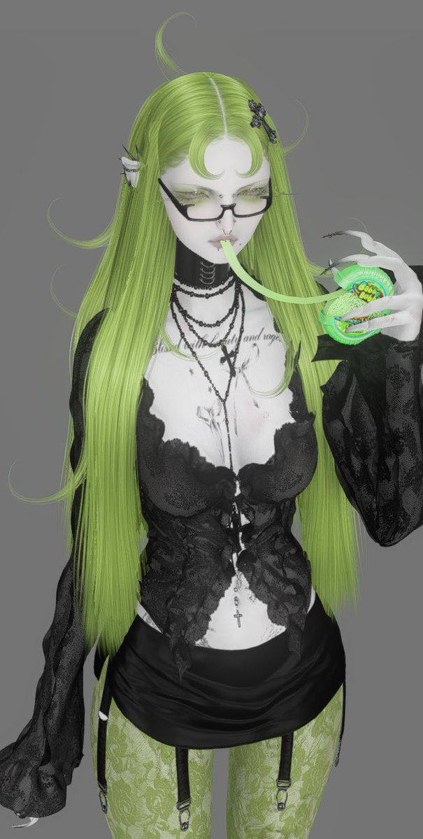 MelseMartyr's tweet image. This hair will be for free. Only in Grinch swatch and with bangs &amp;lt;3 

More info coming soon 🎄