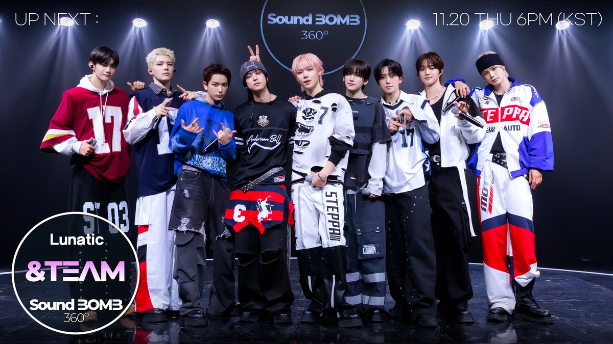 [티저예고]📣앤팀(&amp;TEAM) "Lunatic"｜공간음향🎧라이브

📌2025.11.20 6PM(KST) 최초공개/Premiering/プレミア公開/¡Estreno!

[티저예고]👉👉 youtube.com/shorts/GOSpLtf…

보컬만으로 무대 박살! 늑대들 Lunatic 모드 ON🔥

#앤팀 #andTEAM #Lunatic
#spatialaudio #kpop #soundbomb360 #공간음향