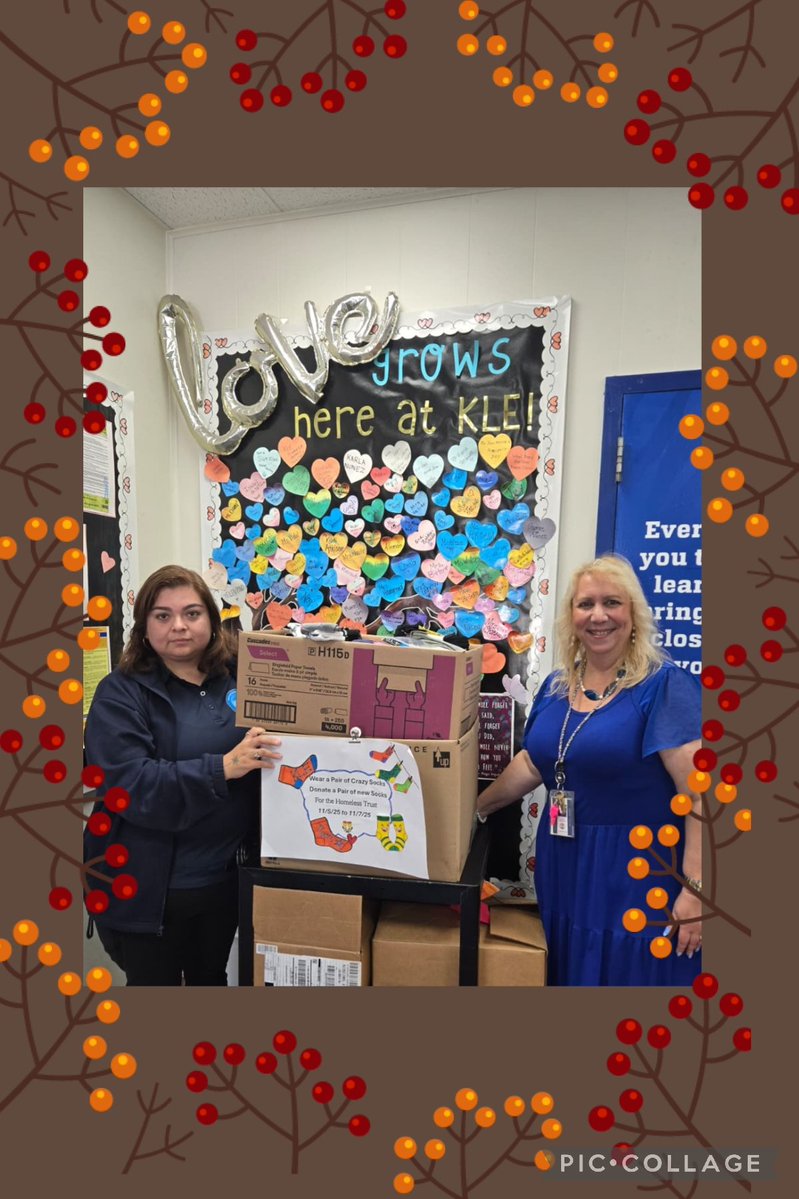 KLEfamily's tweet image. Today Project Upstart in partnership with the Homeless Trust picked up 651 pairs of socks. Thank you KLE family for all your support in this worthy cause. @HomelessTrust @ProjectUPSTART