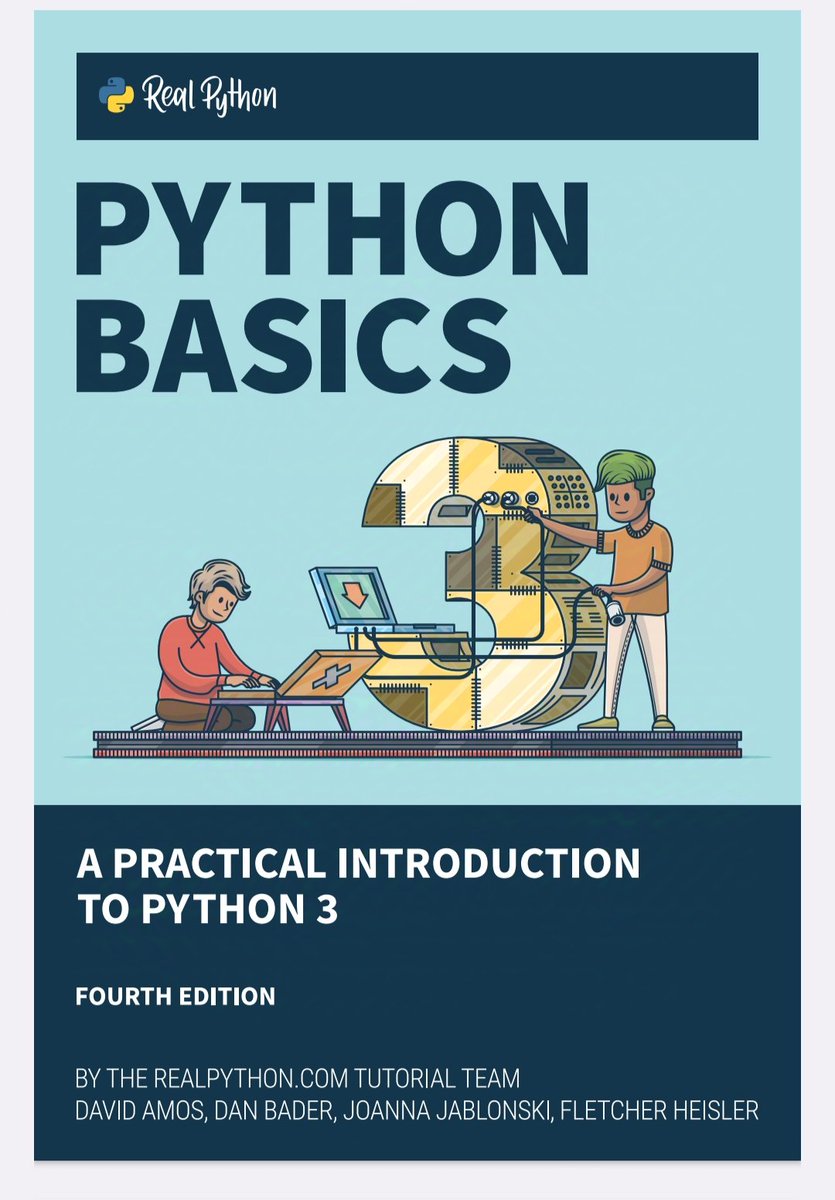 PYTHON is difficult to learn, but not anymore! 

This one notes can help you to learn Python from Basic the basics. 

I am giving this book 100% FREE to the First 500 people who follow steps below -

1. Like &amp; Retweet 
2. Reply " Book " 
3. Follow me [MUST] ( <a href="/swapnil_tighare/">Swapnil Tighare</a> )
