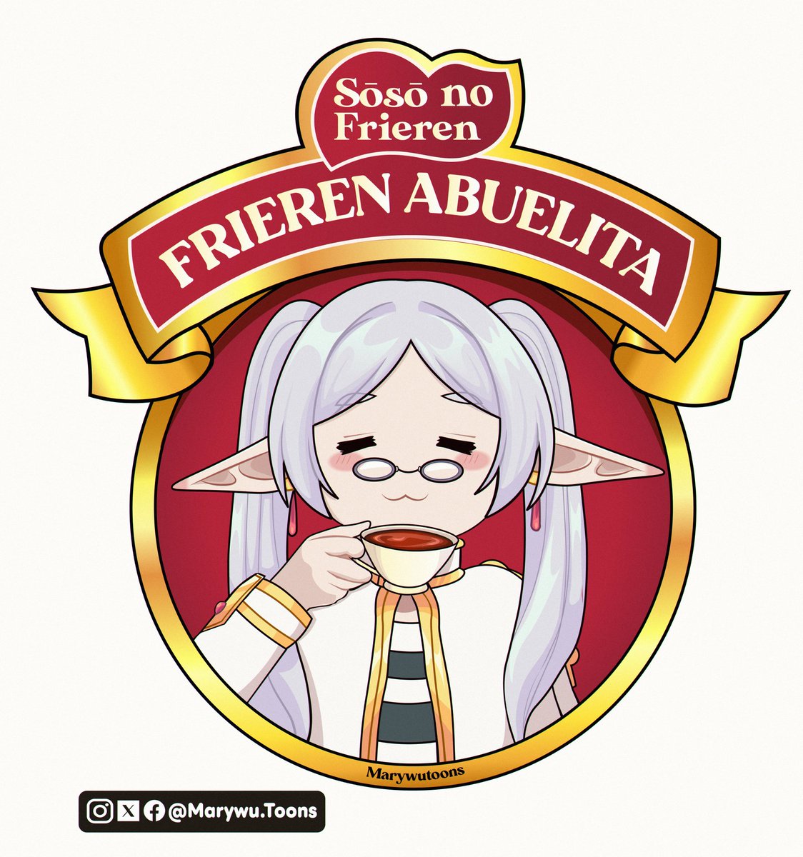 marywutoons's tweet image. He visto tantos dibujo de Frieren con la perspectiva, pero como estoy ocupada no puedo hacer mi versión, pero aquí les dejo mi versión de chocolate abuelita 🍫☕

#frieren #anime