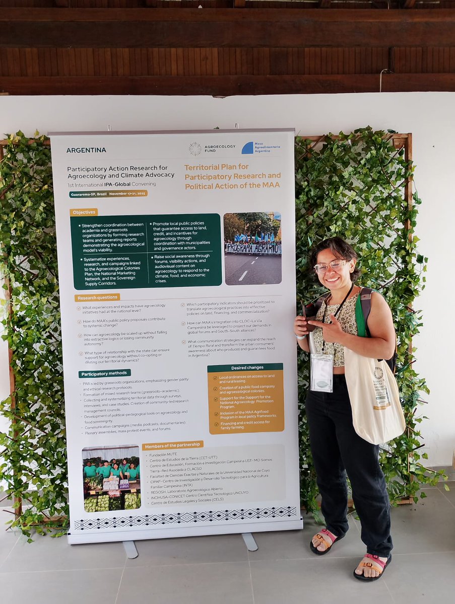 uttnacional's tweet photo. Desde la Mesa Agroalimentaria Argentina (MAA) estamos en Brasil, participando de la 1er convención Internacional IPA Global de @FundAgroecology
#IPAGlobal
#Agroecology
#ParticipatoryResearch
#ClimateJustice https://t.co/D1RQE2eAvG