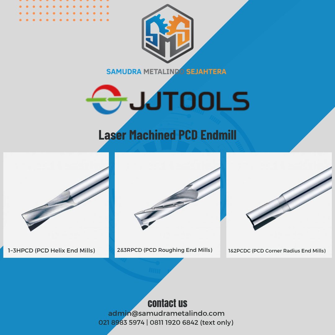 SamudraMetal's tweet image. (1)
Wire Machining PCD Endmill

Performa halus &amp;amp; tahan lama dengan JJ Tools Wire Machining PCD Endmill!
Cocok untuk graphite, aluminium, dan non-ferrous metals.
Hasil surface finish lebih bersih dan stabil, bahkan pada pemakaian intensif.
#JJTools #PCDEndmill #MachiningTools