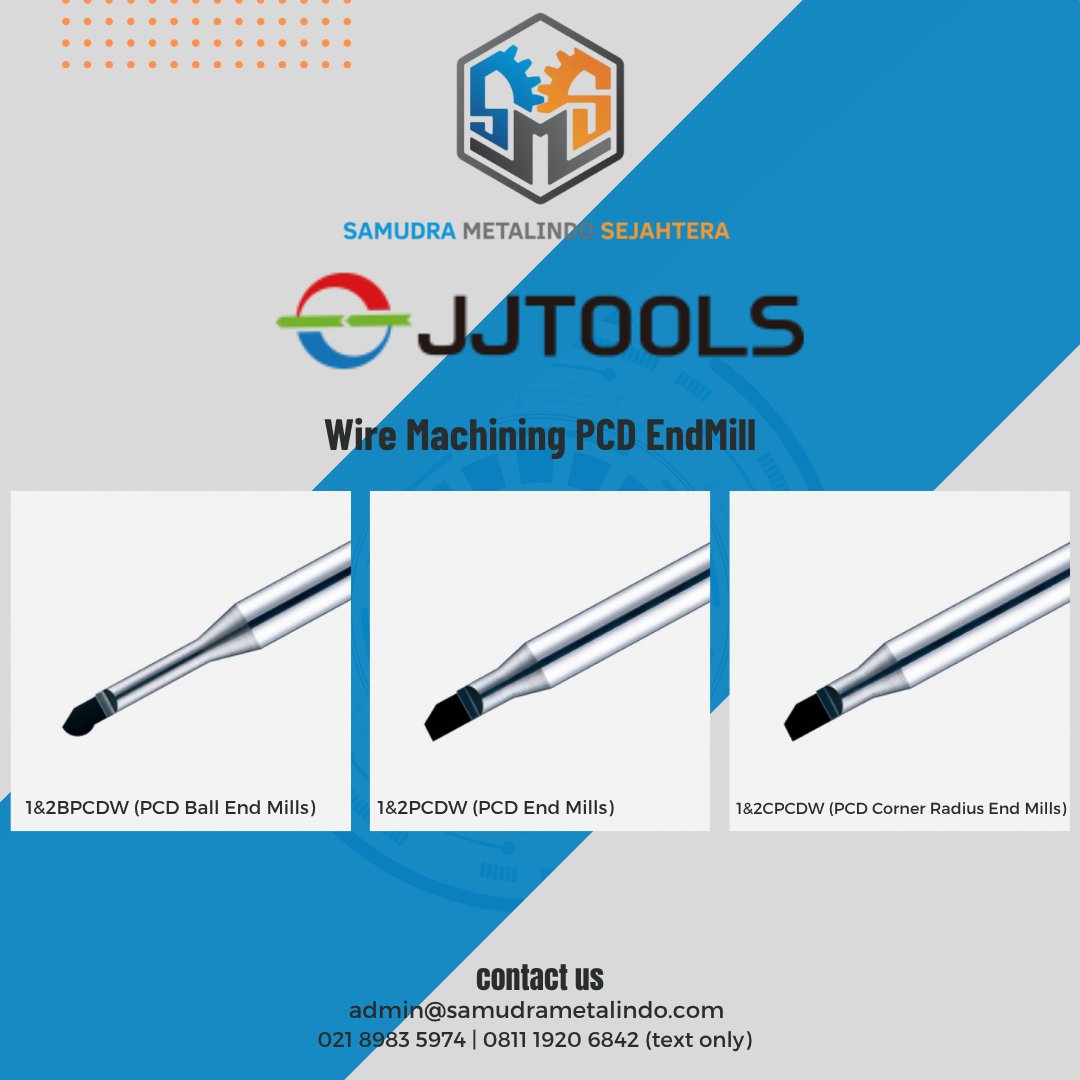SamudraMetal's tweet image. (1)
Wire Machining PCD Endmill

Performa halus &amp;amp; tahan lama dengan JJ Tools Wire Machining PCD Endmill!
Cocok untuk graphite, aluminium, dan non-ferrous metals.
Hasil surface finish lebih bersih dan stabil, bahkan pada pemakaian intensif.
#JJTools #PCDEndmill #MachiningTools