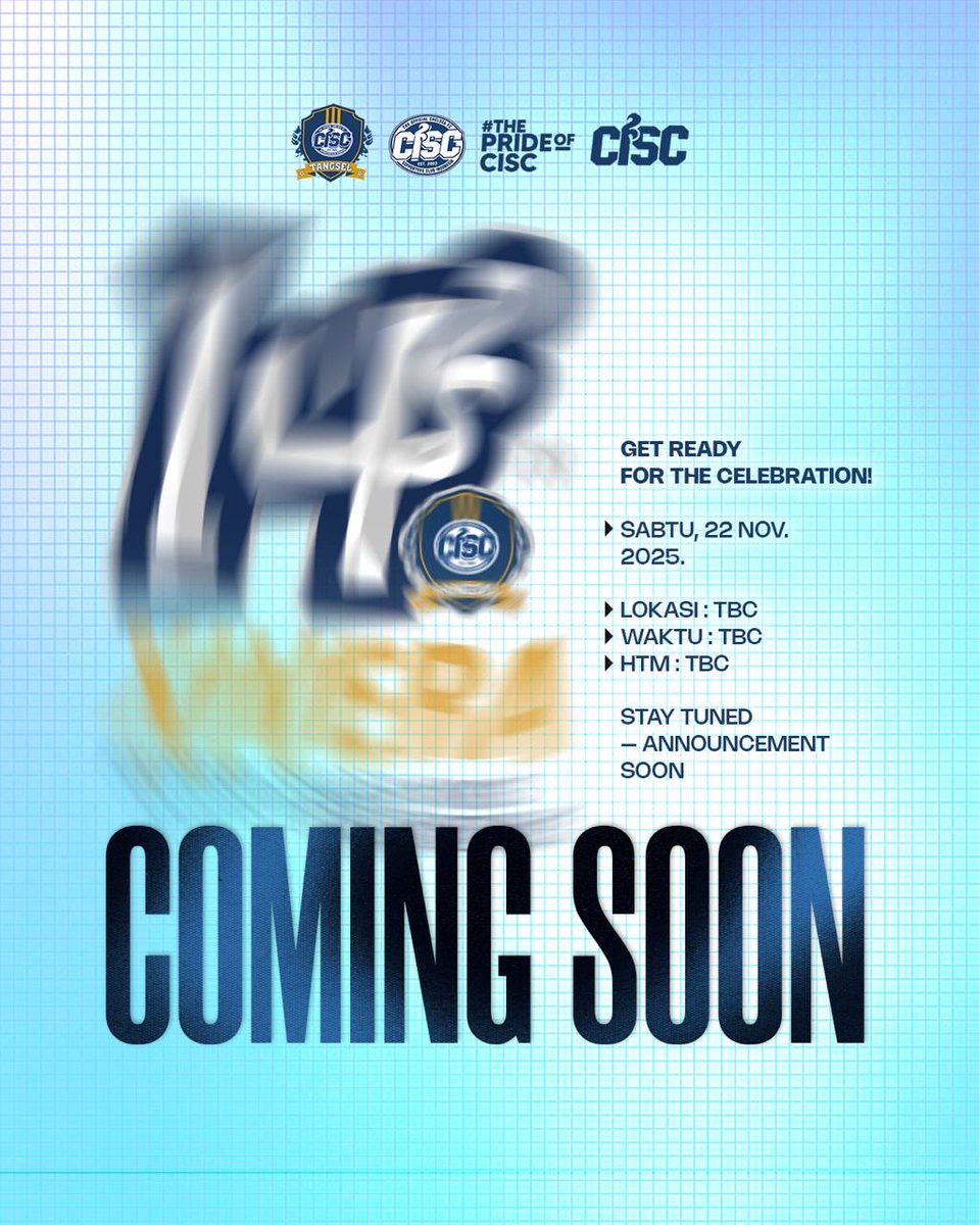 acara spesial CISC Tangsel nih, tanggal udah ada pokoknya siap-siap deh 🫣