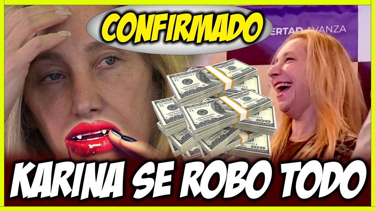 🔴 CONFIRMADO 🔴  

Karina es alta LADRONA, CHORRA, CLEPTOMANA, LADRI, MECHERA, RATERA o como más te guste...

Empieza el #ManicomioArgentino

Nos ves acá 👇👇👇
youtube.com/devitadobled