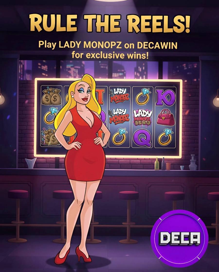 decawincom's tweet photo. ๐ Rule the Reels with style!๐
Spin Lady Monopz on https://t.co/RvgoWCBMgn and unlock exclusive rewards powered by $DECA!
Big wins, smooth gameplay, real crypto utility.
๐ฐโจ
#DECA #DecaToken #CryptoGaming https://t.co/Q6g6HvoECc