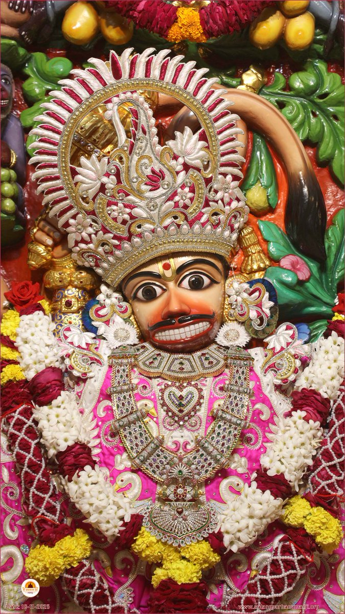 kashtbhanjandev's tweet photo. Darshan : 18-11-2025
Hello Devotees 
Jai Shri swaminarayan
Shri kashtbhanjandev hanumanji Maharaj Salangpur dham.
https://t.co/tteV5KhUvC
શ્રી કષ્ટભંજનદેવના લાઈવ તથા ફોટો દર્શન કરવા માટે આજે જ એપ્સ ડાઉનલોડ કરો.
https://t.co/zgOd7Pu4DO
#salangpur #salangpurdham 
🚩 જય શ્રી રામ🚩 https://t.co/BcOvnb15BP