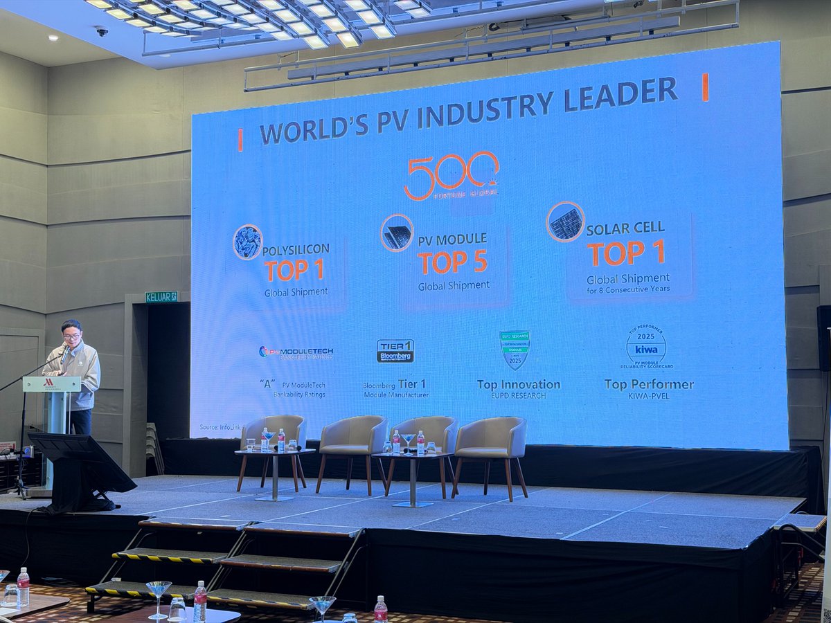 Tongwei_Solar's tweet image. 🇲🇾⚡ Tongwei Solar brought the Malaysia roadshow to Sabah, engaging partners on G12/G12R solutions.
Our TNC 2.0 drew strong interest for its solid performance and rooftop suitability.
#TongweiSolar #Malaysia #G12R