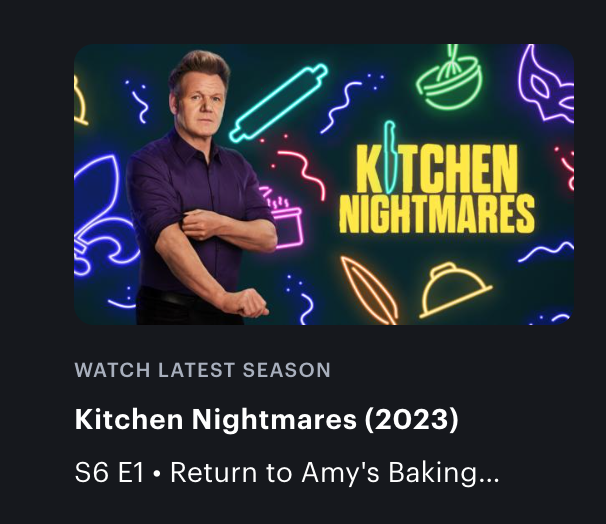 TheJennT's tweet photo. @hulu_support (part 2) aren't there. You have 6 seasons with the newest being from 2014. It's like you deleted one and mixed them up as the name is for 2023 but the episodes are prior to that. Is this going to be fixed so I can watch 2024-2025? Thanks! https://t.co/wd9BcRnOcX