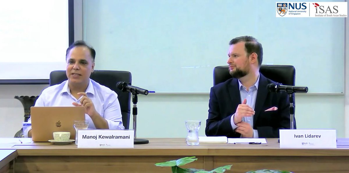 ISASNus's tweet image. The ISAS Seminar titled “South Asia in China’s Shifting Peripheral Diplomacy” took place on 12th November 2025 at the ISAS Board Room. The session featured Mr Manoj Kewalramani, Chairperson of the Indo-Pacific Studies Programme at the TakshashilaInstitution, India, and was hosted…