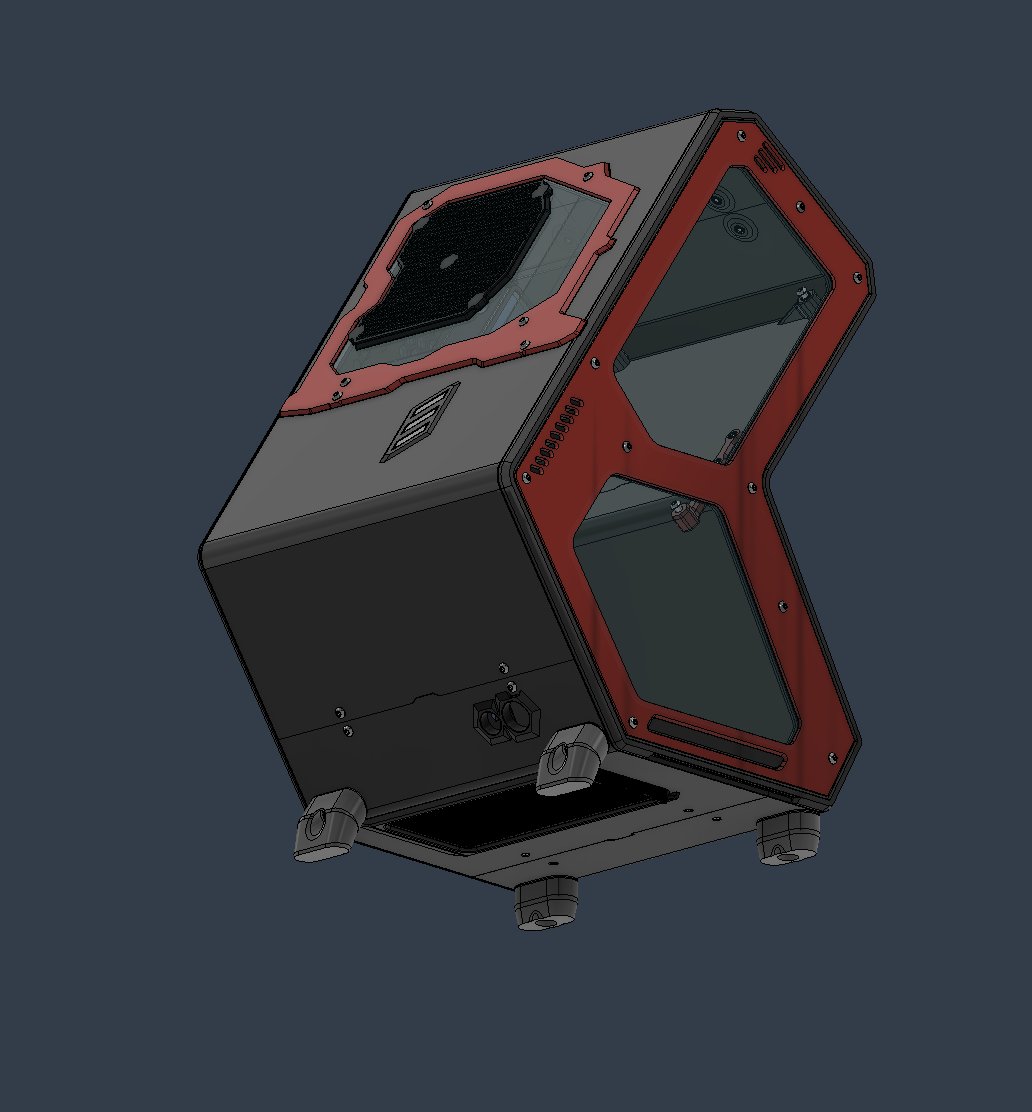 MandicReally's tweet image. Finally released the CAD files for &quot;Bent Box&quot;, my iTX 3D printable pc case. Find the files NOW on my @Patreon, and full release coming to @printablescom soon!