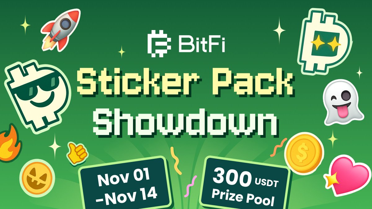 The BitFi Sticker Pack Showdown Winners Are Here! 🏆

After two creative weeks and 100+ submissions, here are the top creators

🥇 <a href="/4j_naaz/">Ajnas</a> 100U
🥈 <a href="/JazzMichaelNase/">jazzmichaelnase</a> 50U
🥉 (Tied) <a href="/adrenaltrades/">adrEnAL🥇🎖️</a> | <a href="/pae_madison/">Pae Madison</a> 20U

Your designs are joining the official BitFi <a href="/discord/">Discord</a> sticker