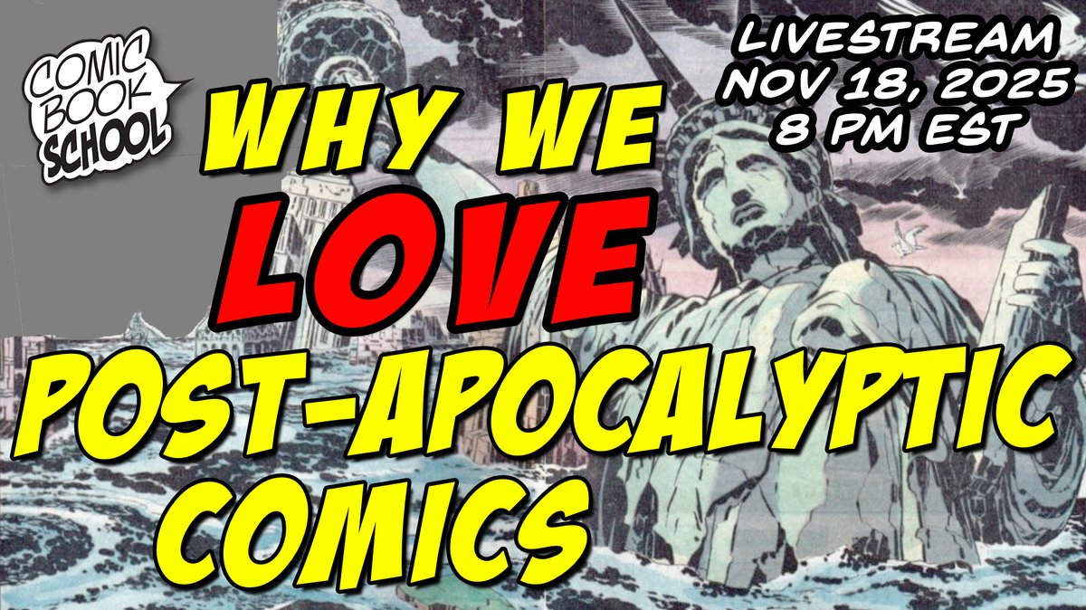 TOMORROW - 8 PM EST

Post-Apocalyptic Comics - Why We Love Them (And How To Create Your Own!) 

youtube.com/live/LaKdaXfkm… 

With <a href="/FAS0L0/">Fasolo</a> <a href="/DeannaDestito13/">Deanna Destito</a>
