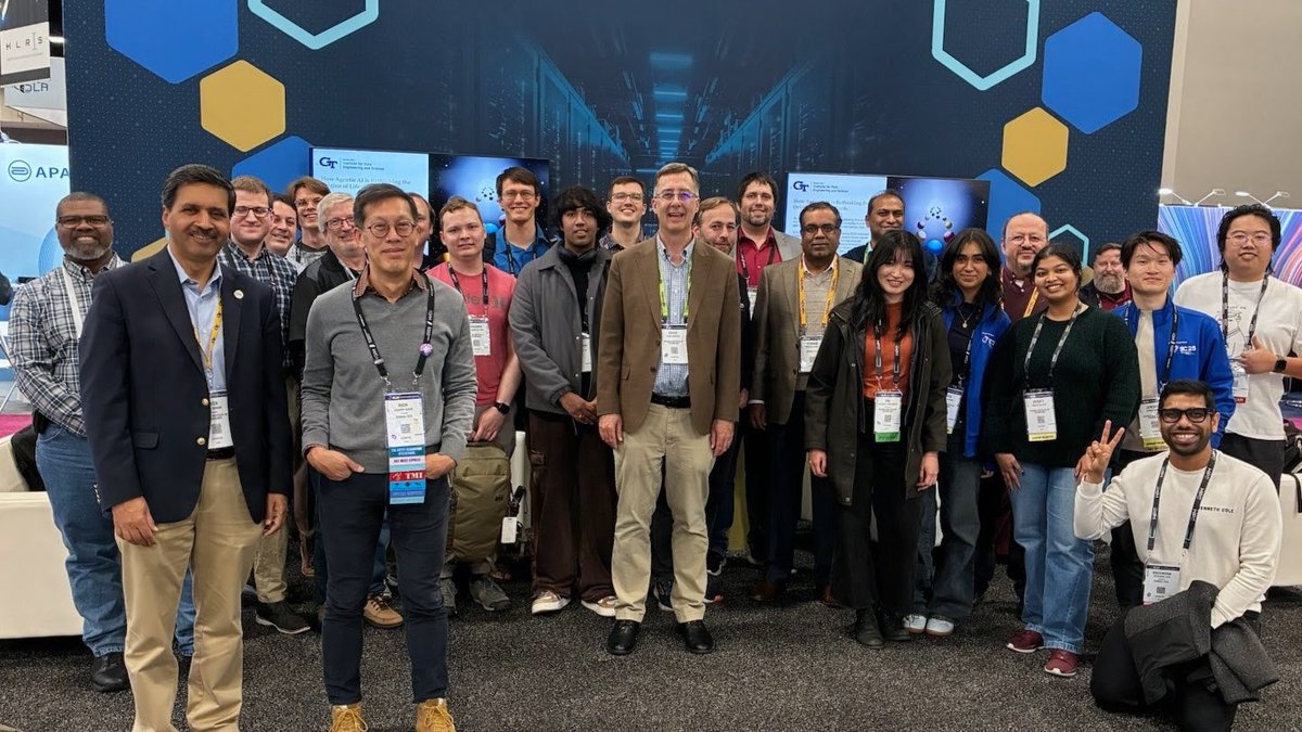 Georgia Tech's booth at Supercomputing is ready for business! #SC25 #GeorgiaTech