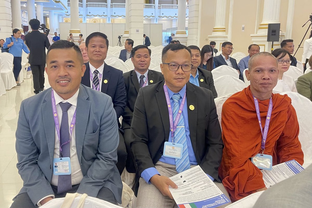 psbuinter's tweet photo. On 12 November 2025, His Excellency Ngoun Sdechpheakdey, Personal  Secretary of State of the Ministry of Cult and Religion in charge of Preah Sihamoniraja Buddhist University, led the university’s leadership team to attend the Dialogue Between European and Cambodian Universitie https://t.co/W6DhzosOM0