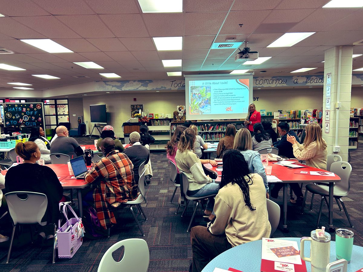 wrightway99's tweet photo. SO to the team at #LovinES in @GwinnettSchools. @DCSDSTEM schools attended a #STEM visit there today, and were impressed by the day to day instruction, student engagement, and #PBLs. Keep up the great work!
PS - We loved the parking signs!
@STEMGeorgia. https://t.co/J1uG6dYlWV