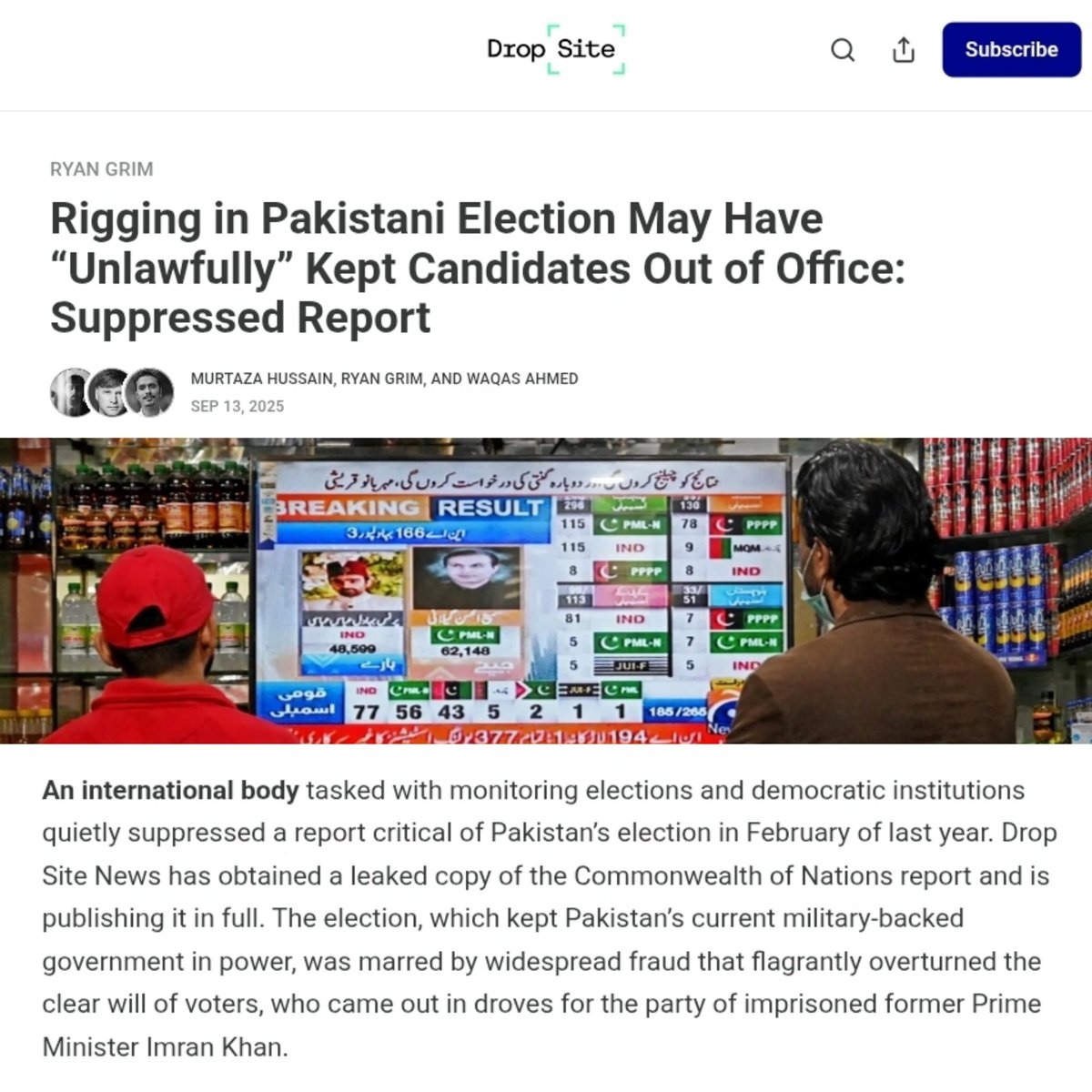 PTIofficial's tweet image. The #Commonwealth&apos;s reported collusion with Pakistan&apos;s military regime has culminated in the 27th Constitutional Amendment that grants a military dictator lifelong immunity, total control over the judiciary, and unregulated, unlimited power. 

What gave @PScotlandKC and…