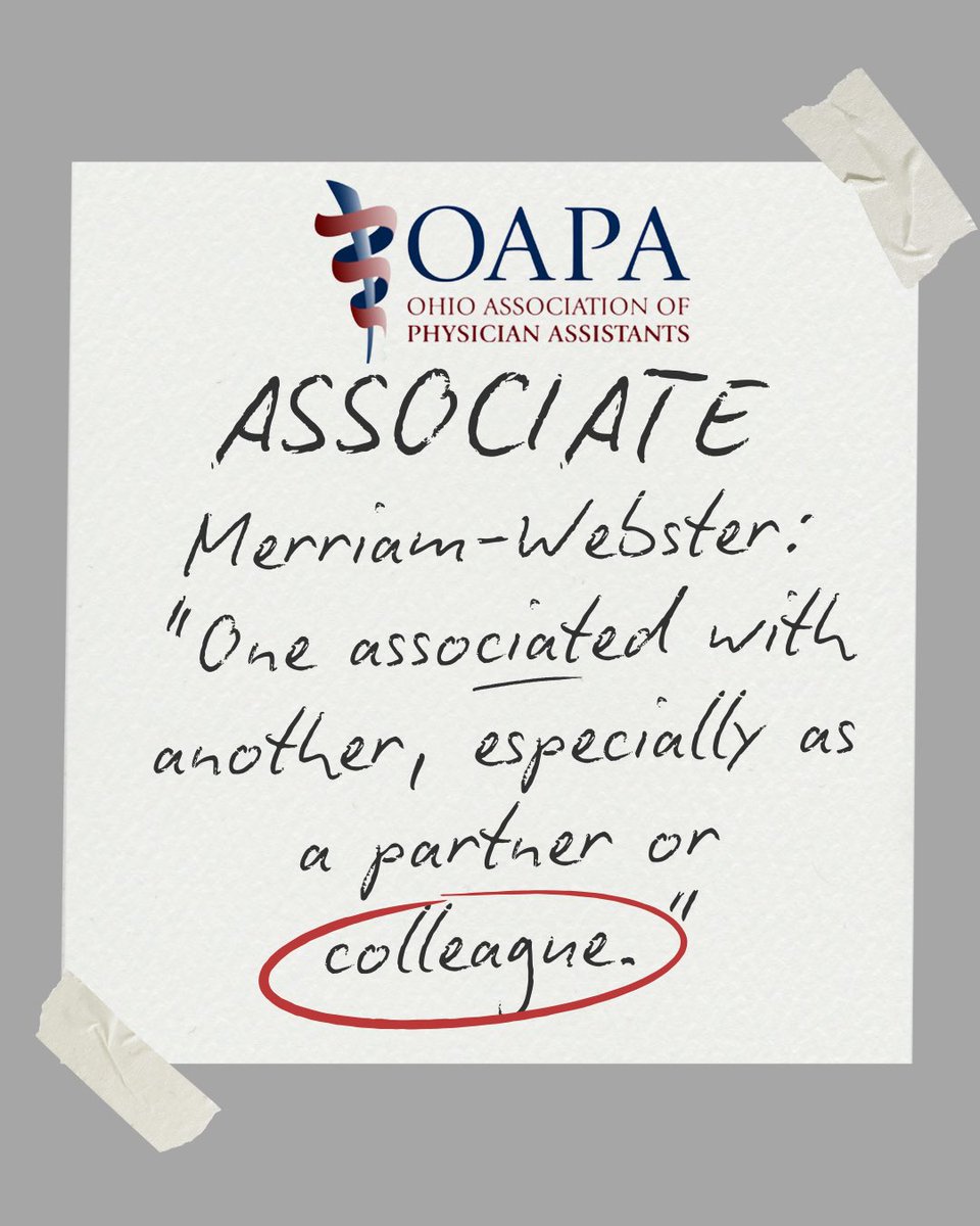 Ohio Association of Physician Assistants tweet media