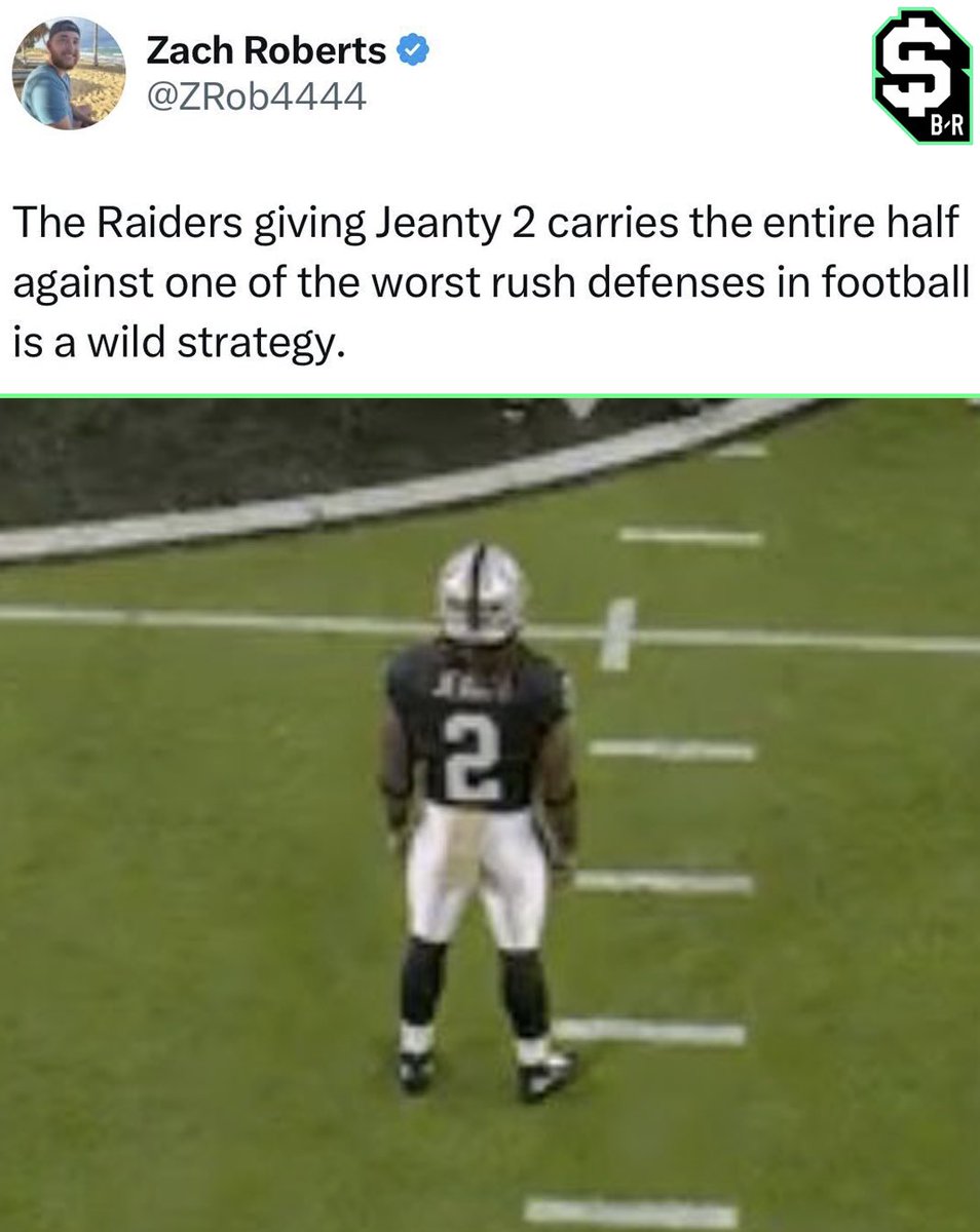 Ashton Jeanty's rushing attempts line was 17.5 😅

I think it might be cooked 

(H/T: <a href="/ZRob4444/">Zach Roberts</a>)