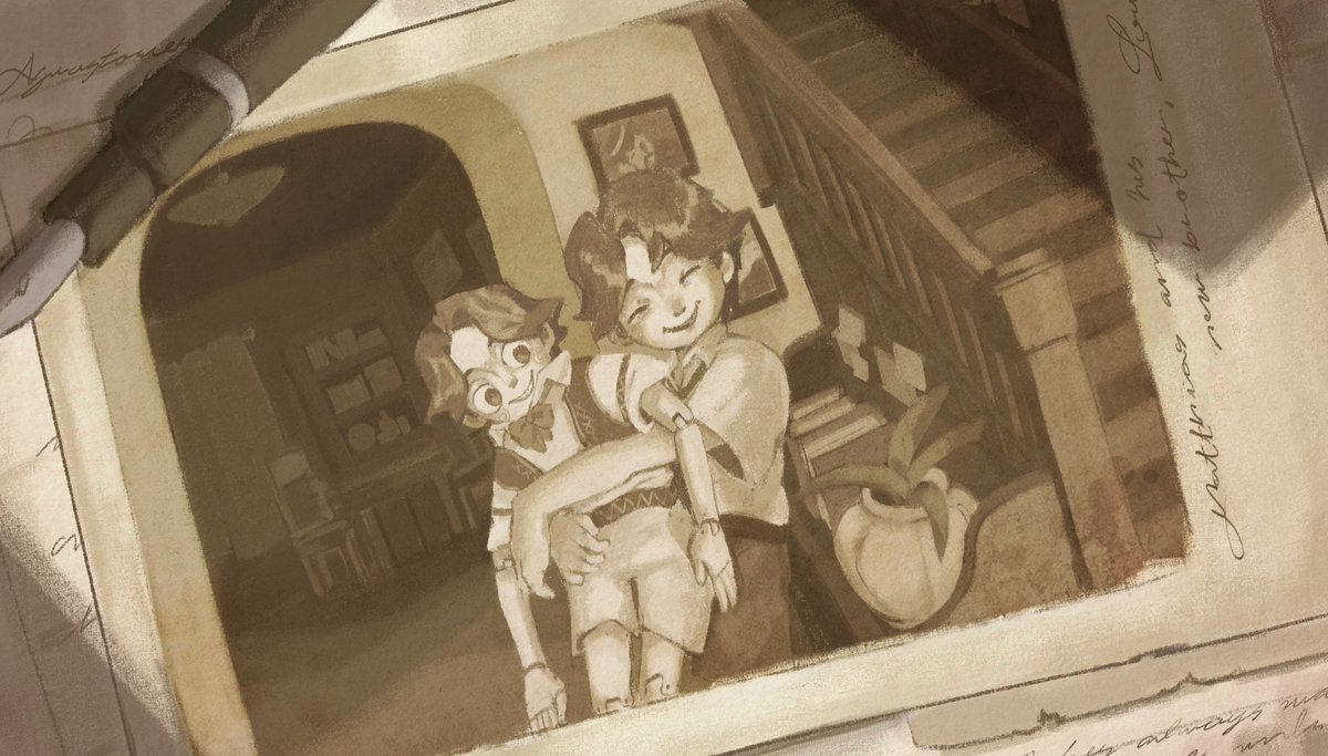 njirostories's tweet image. 📍&amp;amp;🎀  matthias has always wanted a little brother, so he received &quot;louis&quot; as a gift