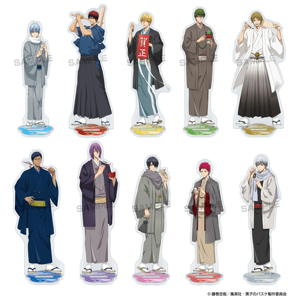 kurobasanime's tweet image. 【JF2026】エンスカイブースにて新規描き下ろしグッズが登場！
アクリルスタント、生ブロマイドが発売決定！
詳細はこちら→kurobas-info.sakura.ne.jp/goods/4728/
#kurobas