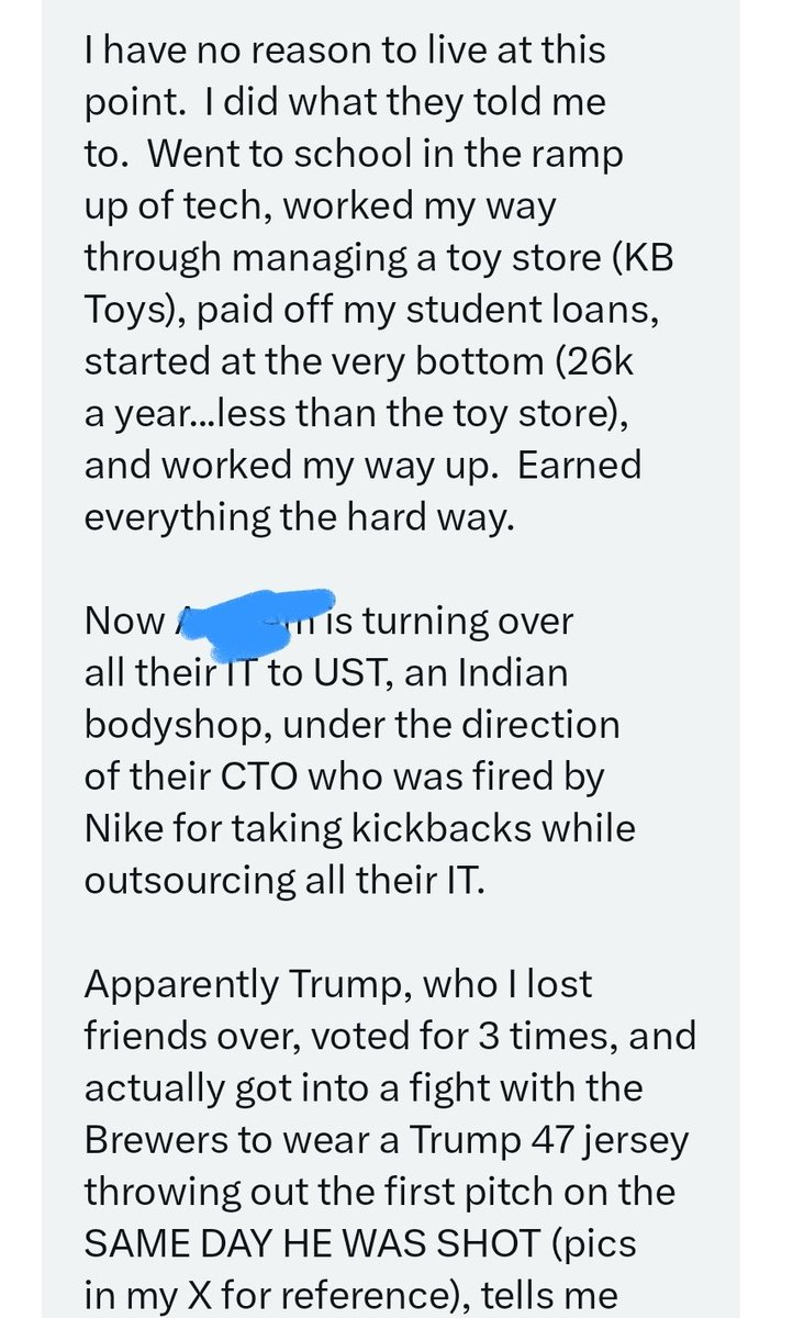 honestpollster's tweet image. It&apos;s wild how many disaffected Trump supporter responses are people pushed out by H-1B...

Not sure how the republican party ever wins again without addressing this corporatist abuse.

Can someone from @TeamTrump please reach out so we can help this despairing patriot?