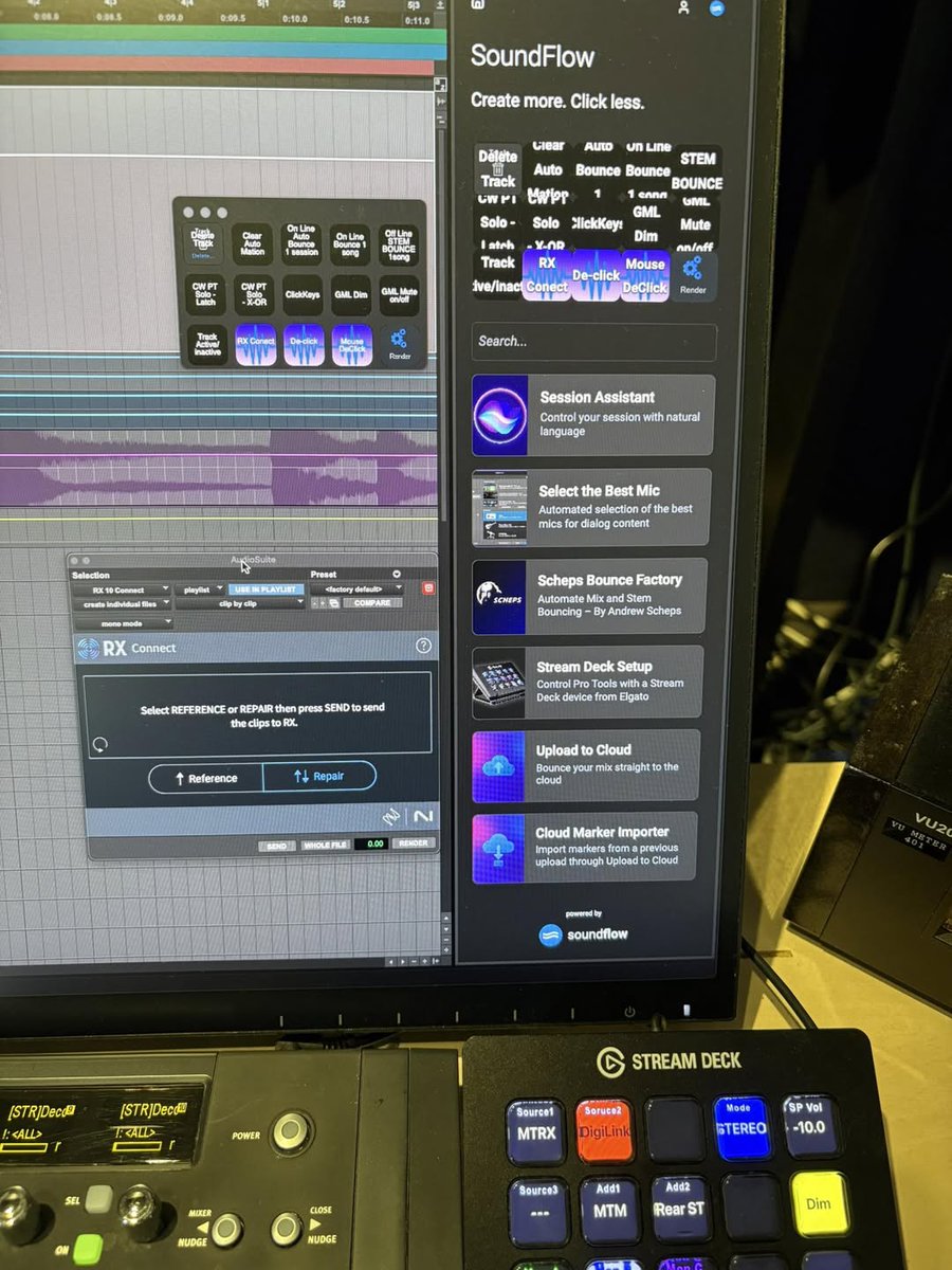 nayotakekun's tweet image. Dear @Avid ＆ @SoundFlowTeam,  
I appreciate the ability to display custom items in Pro Tools via SoundFlow, but I feel the current implementation could be significantly improved.  Specifically, the **text display is not optimized**for valuable screen real estate #ProTools #UX
