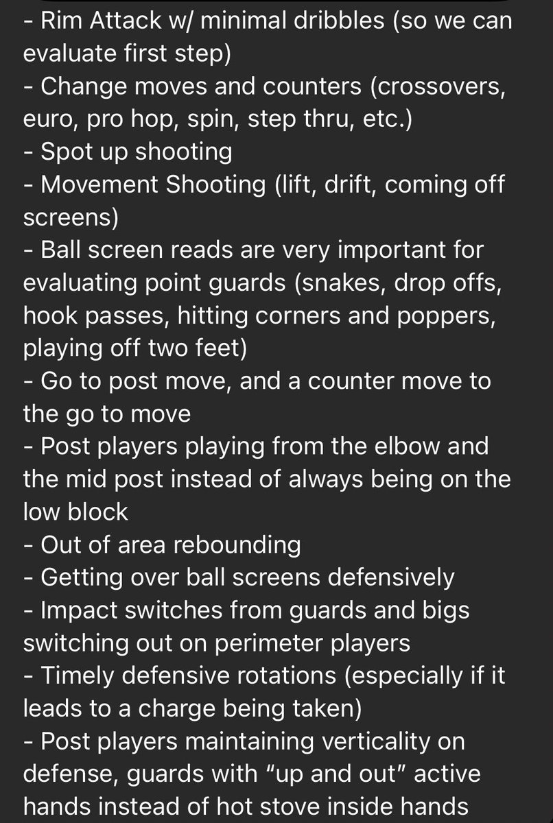 77024Basketball's tweet image. I was in a conversation with a college coaching buddy of mine.  He was asked what college coaches want to see in a highlight film.  This was his answer.  

#FreeGame