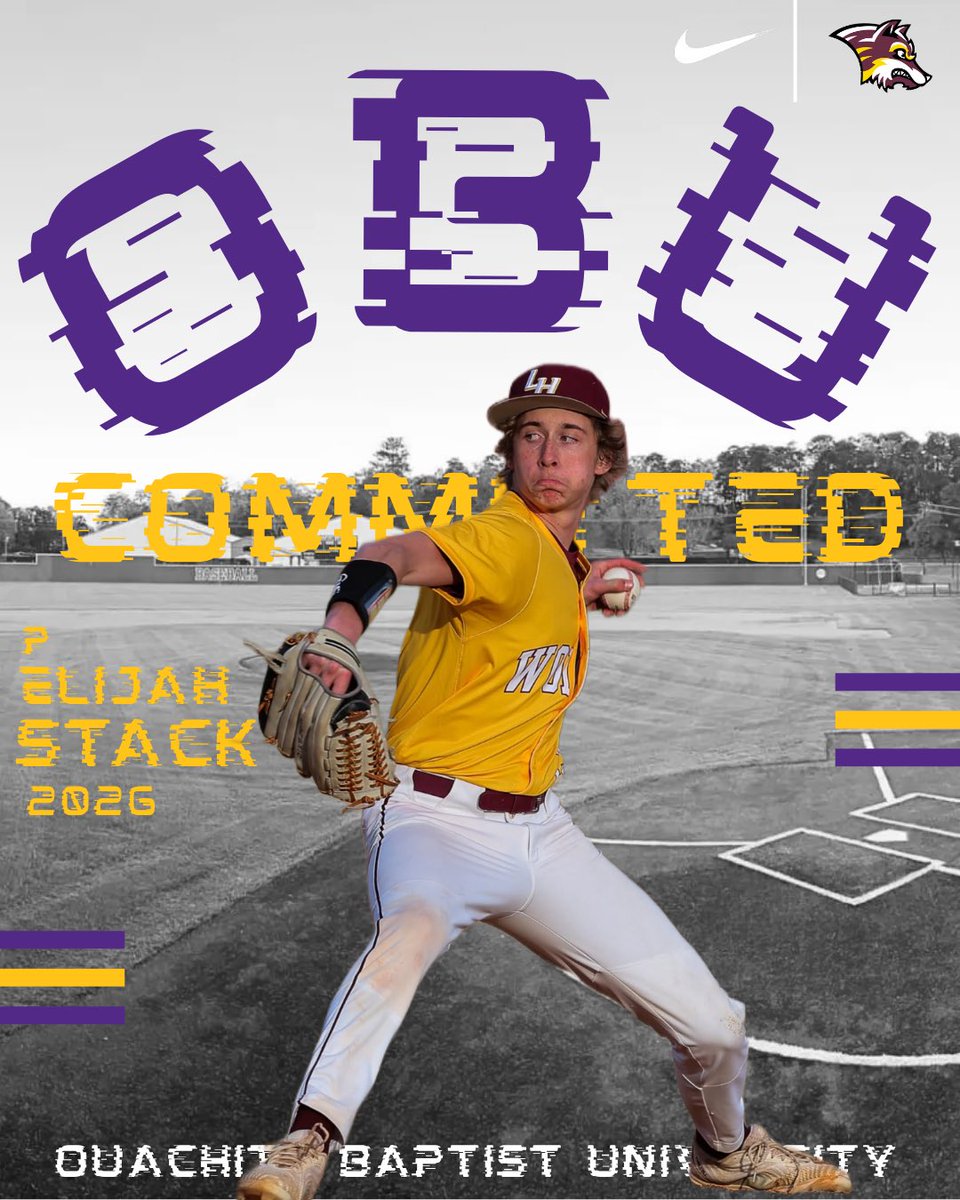 Huge congratulations to Elijah Stack for continuing his academic and athletic career at Ouachita  Baptist University! <a href="/OuachitaBSB/">Ouachita Baseball</a> 

Go Wolves!
