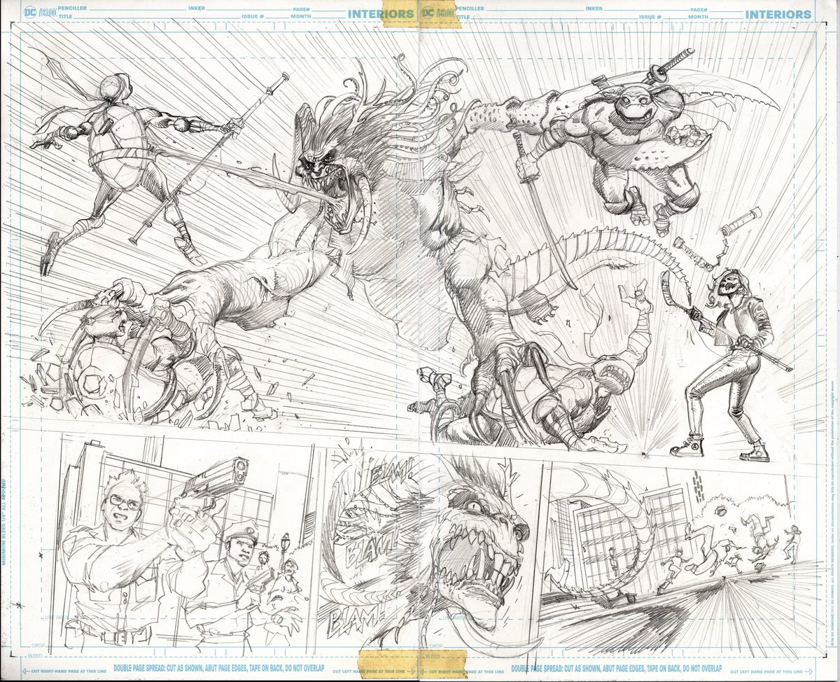 Added another double page by <a href="/juaneferreyra/">Juan Ferreyra</a> from his TMNT run.
