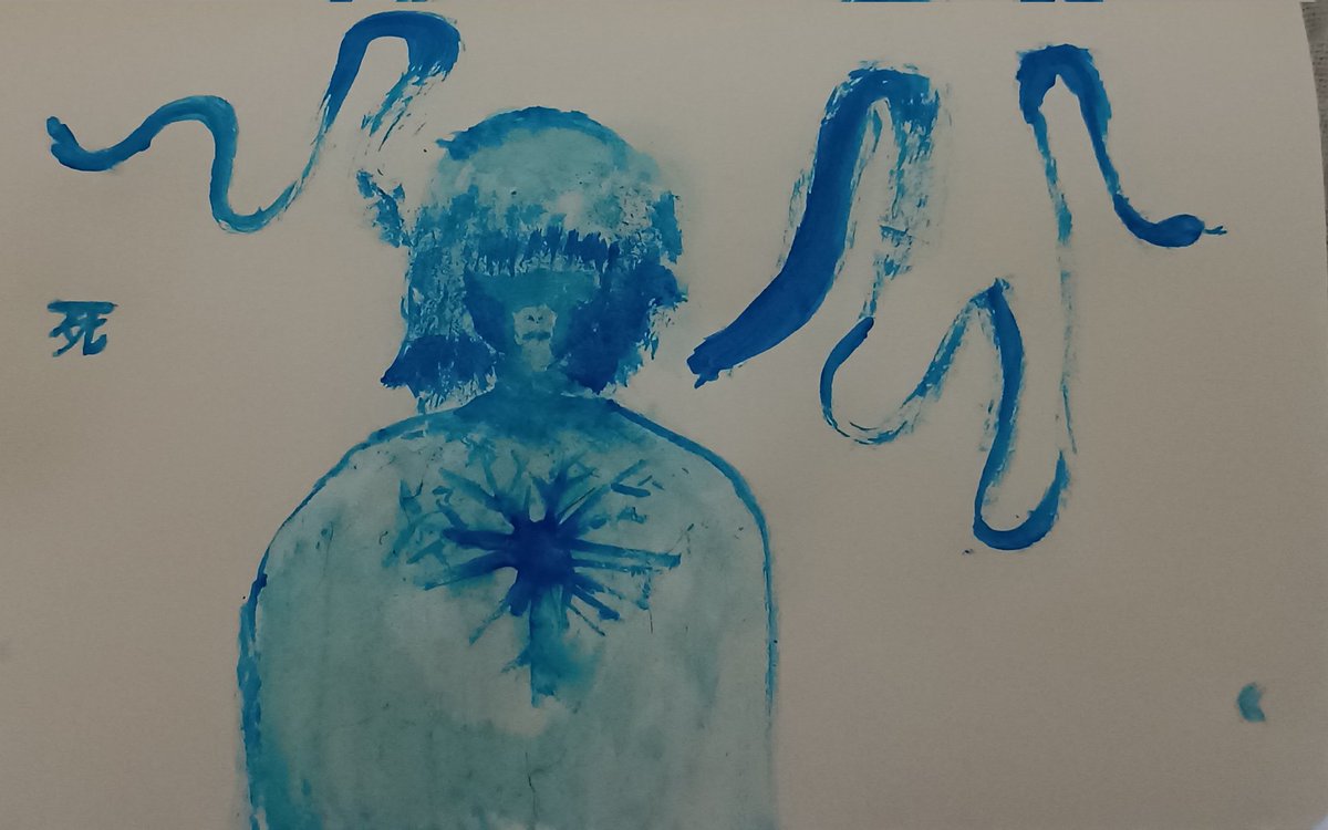 JustAnotherTA's tweet image. 30 minutos e três pincéis e guache barata