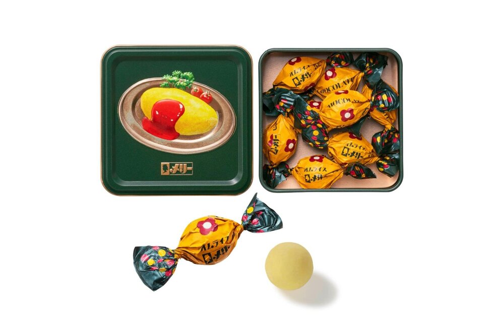 fashionpressnet's tweet image. メリーチョコレート“レトロ喫茶メニュー”着想チョコ缶、パチパチはじけるフルーツサンドやオムライス味 - fashion-press.net/news/140369