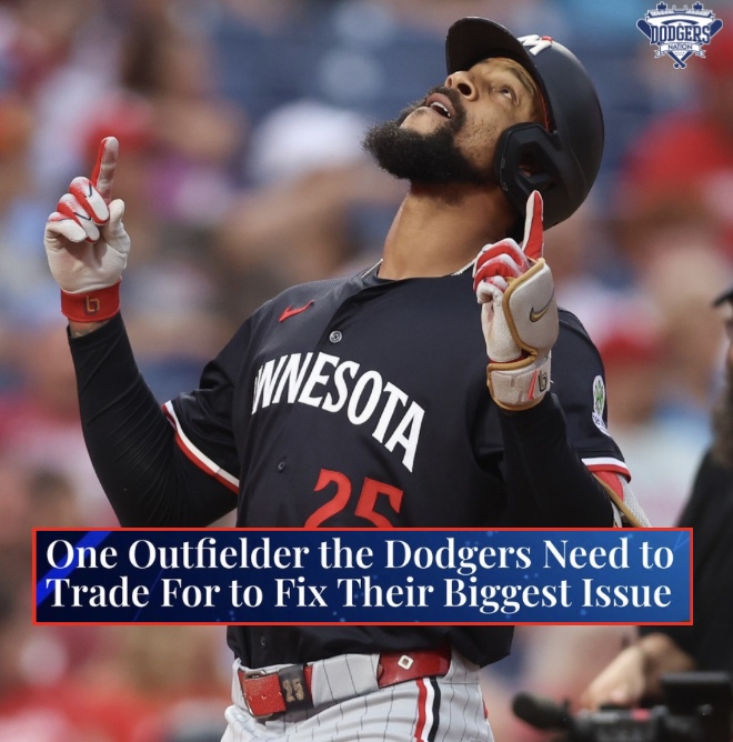 DodgersNation's tweet photo. All-star Byron Buxton has been the face of the Minnesota Twins franchise since he made his MLB debut in 2015 🙌

Buxton is a centerfielder who is coming off the best year of his career, and would be an upgrade for the Dodgers' outfield for the 2026 season.

Who should the Dodgers trade for Buxton? 🤔