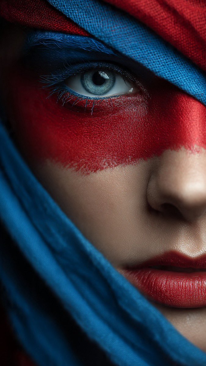 grokimageprac's tweet image. QT Something Red and Blue