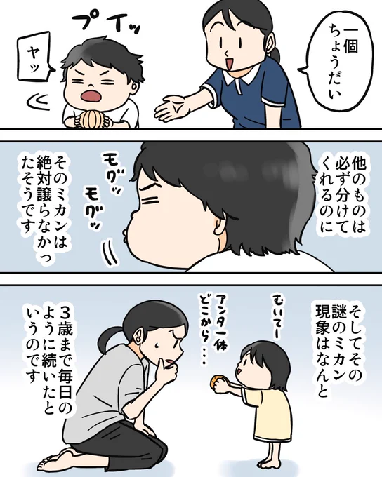 無限に湧いてくる謎のミカン(フォロワーさんの不思議な体験談)2/4 