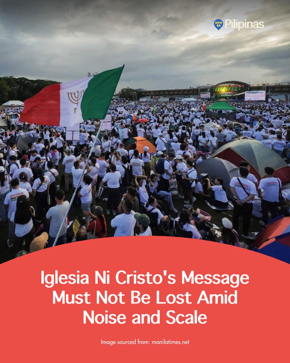 ditosapinas1's tweet image. Iglesia ni Cristo’s Nov. 16–18 rally at Quirino Grandstand calls for transparency, accountability, and good governance. But what does their message truly mean?

#INCRally #AccountabilityPH #GoodGovernance #Transparency #JusticeAndPeace #DSP