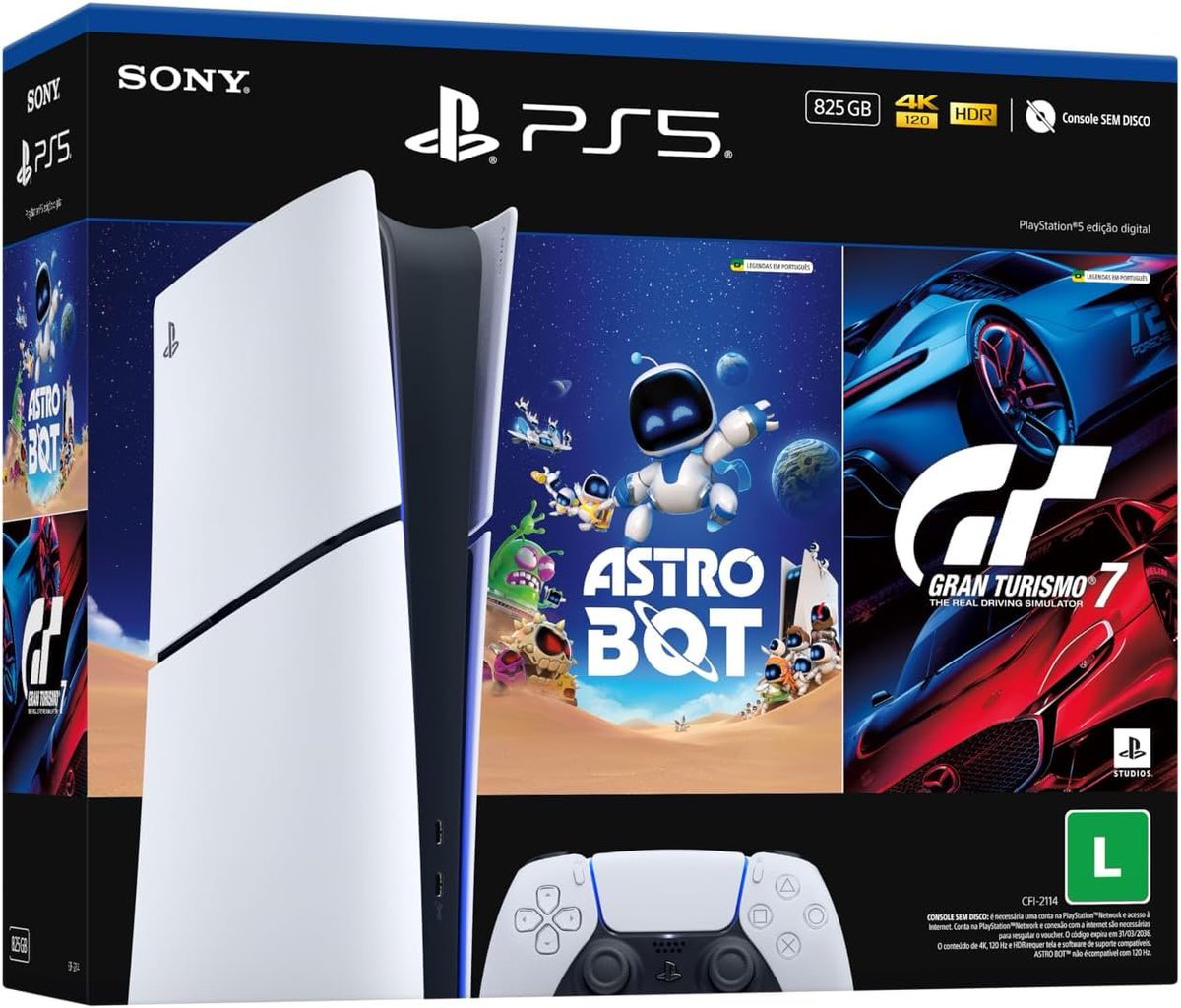 SaveDropGames's tweet image. CORREEE PS5 com ASTROBOT E Gran Turismo por R$2789 agora na Black da Amazon!!!
amzn.to/483qit8