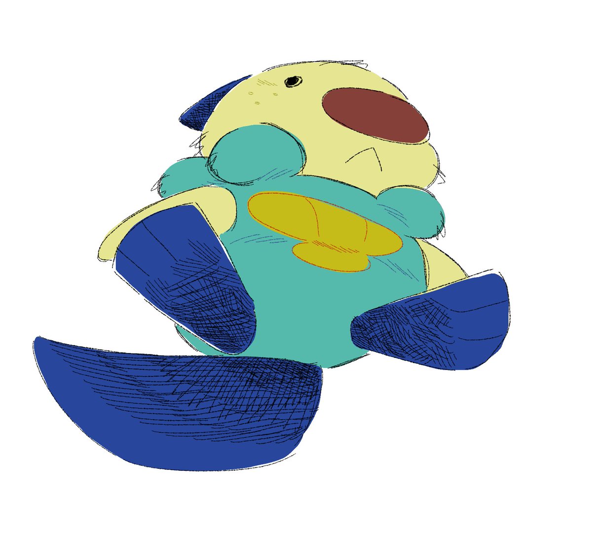 Oshawott after I push him over and steal his 4 nickels (his lunch money)