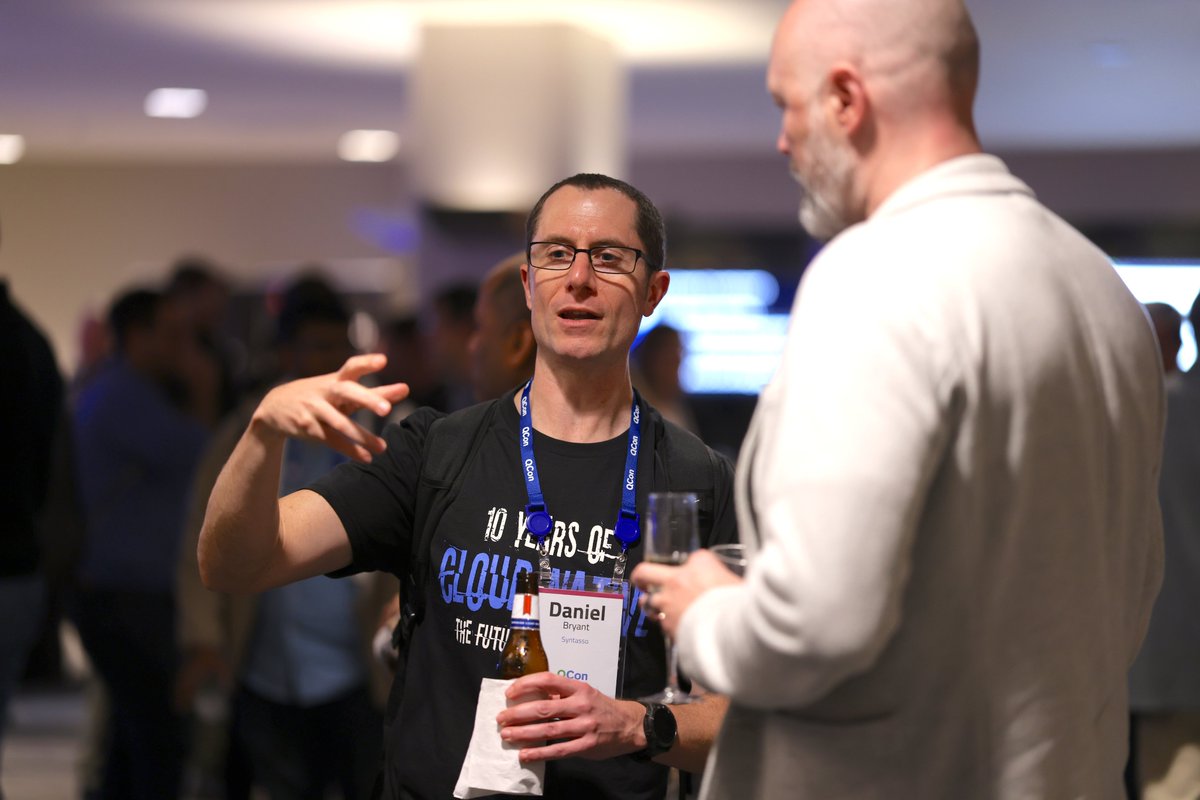 QCon's tweet photo. Thank you to all our Day 1 attendees and speakers at #QConSF! Today was packed with real stories, practical architectures, and lessons from the people building and operating complex systems every day.
Weโre grateful for your time, energy, and openness. https://t.co/ok239hZfUy