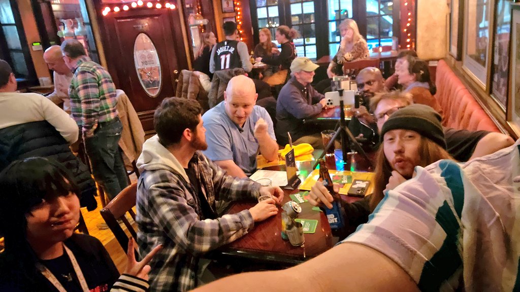 With da crew 

<a href="/Sheep_Xing/">Jo Martin</a> <a href="/R_YayOFFICIAL/">R-Yay</a> <a href="/BronxBurt/">Burt Bronx</a> <a href="/RoomTempSip/">Morgan</a> <a href="/thezacinthehat/">Zake 🍻</a>