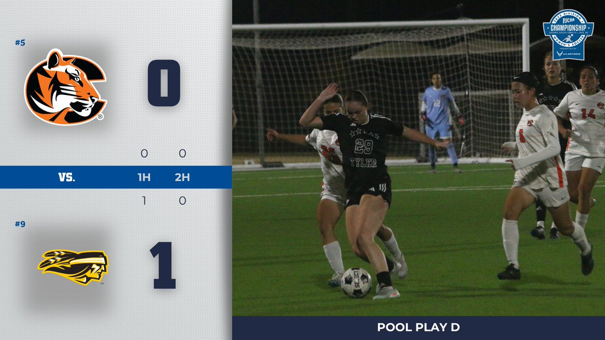 NJCAA_Soccer's tweet photo. Apaches win‼️

Tyler's Ahlem Ammar scored a goal in the 5' and the Apaches were able to hold the 1-0 lead and defeat Cowley in the 2025 #NJCAASoccer DI Women's Championship, presented by @USAFRecruiting.

https://t.co/9DoYswPh0v https://t.co/9Qad2bLznv