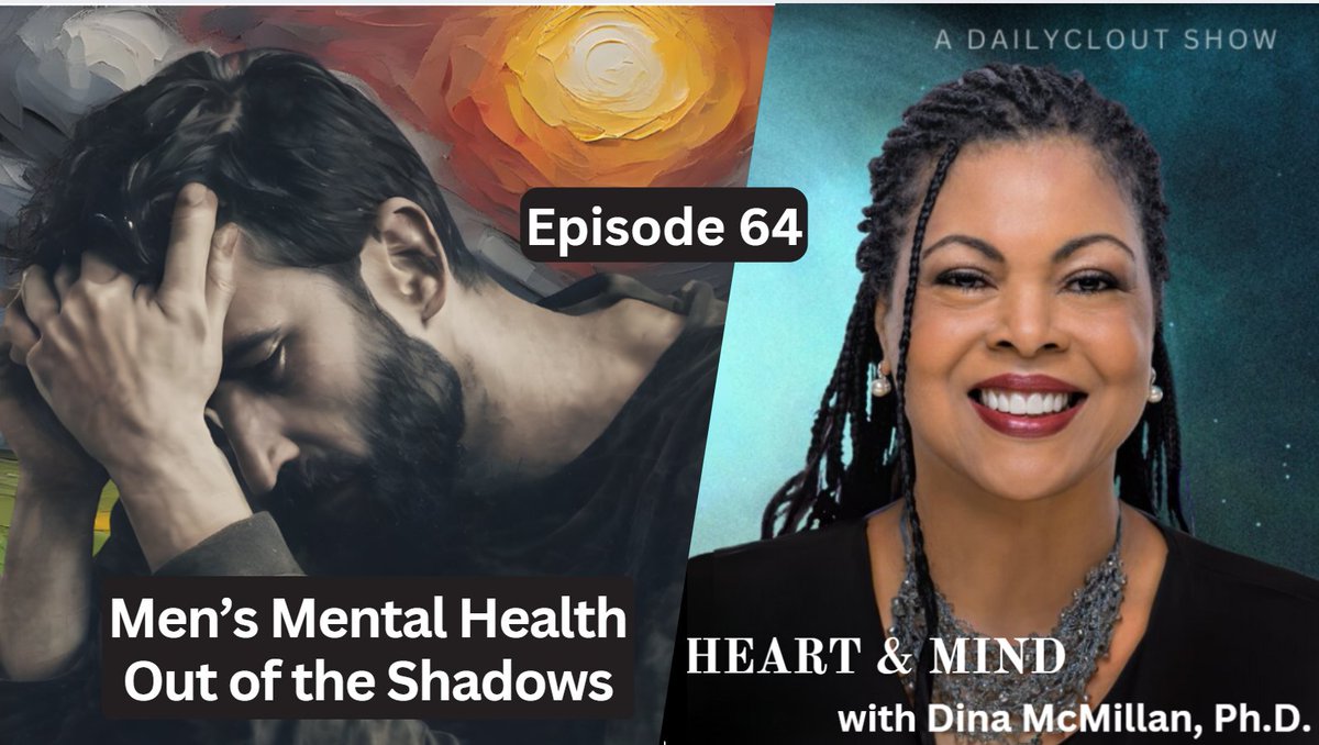 🚨 Men's Mental Health Out of the Shadows: Burnout, Suicide and the Burden of 'Bootstraps'".
This week on Heart &amp; Mind with Dr. Dina McMillan, we’re taking a powerful, unfiltered look at the silent struggles men face and the digital traps making things worse. We’ll break down why