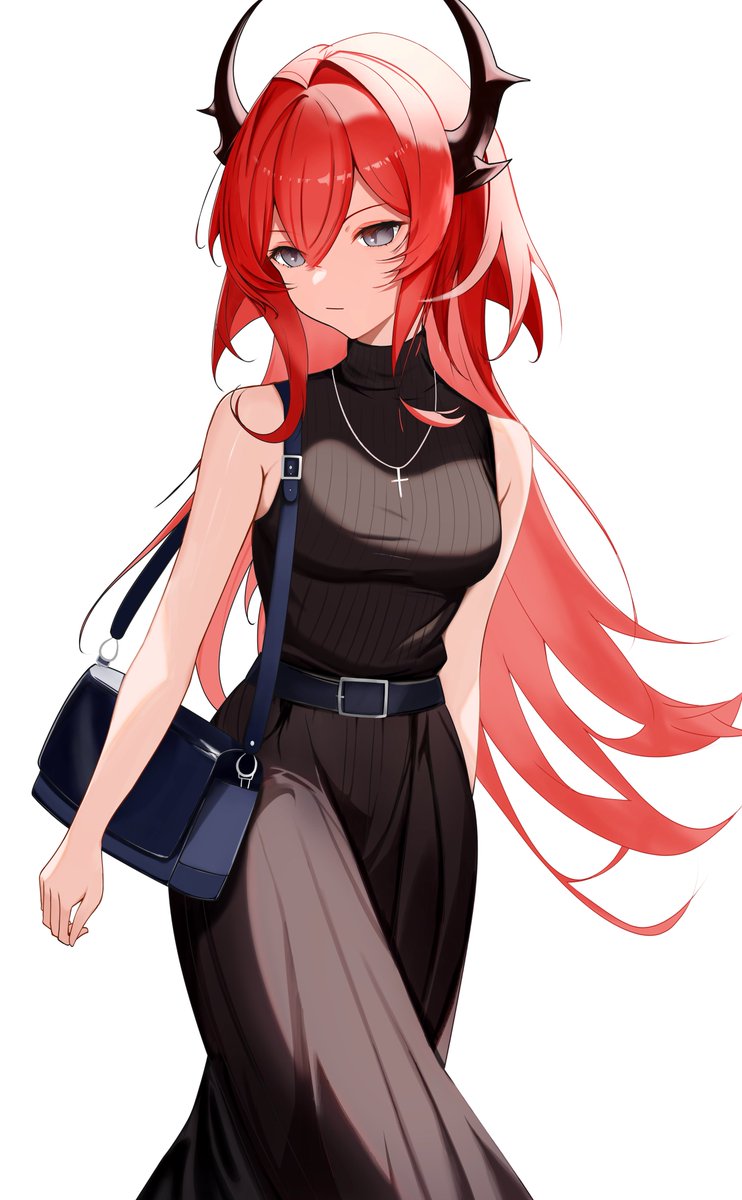 スルトの現パロ
街角で会った美人サルカズ的な
ノースリーブサマーニットにロングスカート

#アークナイツ #明日方舟