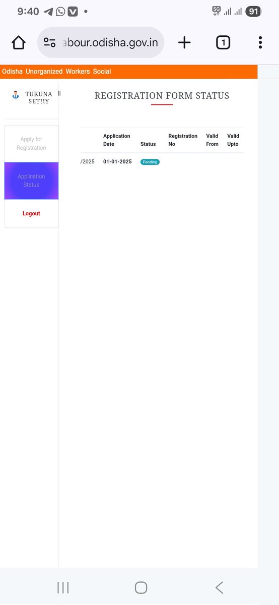 Tukuna7064's tweet image. ଆବେଦନ କରିବାର ଅନେକ ଦିନ ହୋଇଗଲାଣି କିନ୍ତୁ ଜଯେତେବେଳେ ବି ଷ୍ଟାଟସ୍ ଚେକ୍ କରୁଛି #pending ସୋ କରୁଛି ଆଉ କେତେ ଦିନ ଲାଗିବ। କାର୍ଯ୍ୟକାରି ହେବାକୁ