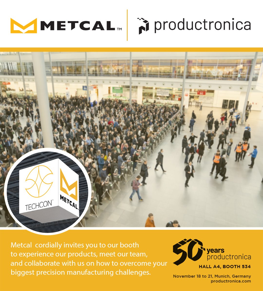 MetcalSoldering's tweet image. LOOK FOR US UNDER THE CUBE: Please stop at our booth, our team of #soldering, #desoldering &amp;amp; #rework innovators would love to meet, say hello, and &quot;gern über Fachliches!&quot;

HALL A4, BOOTH 534